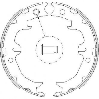 Колодки стояночного тормоза (Remsa) Toyota Rav4 05> Venza 08> RX300-350 WOKING Z4742.00 (фото 1)