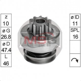 Бендикс стартера ZEN ZN1597