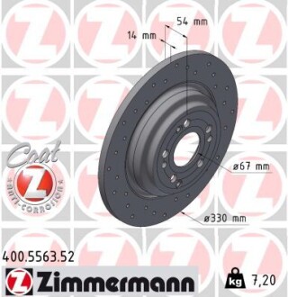 Диск гальмівний SPORT Z ZIMMERMANN 400556352