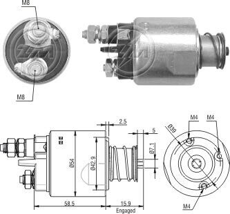 Втягуюче реле ZM ZM1495