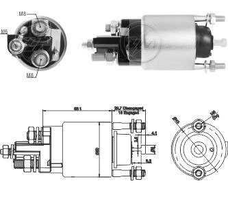 Втягивающее реле стартера ZM ZM3708