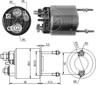 Реле втягуюче стартера ZM ZM 596