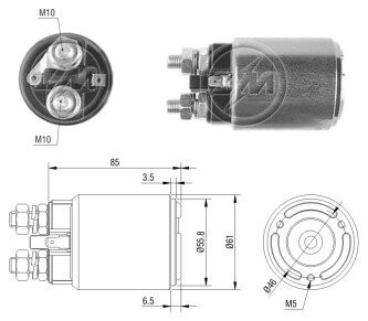 Реле втягуюче стартера ZM ZM 654